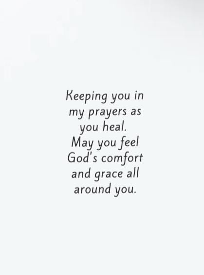 PERSONALIZE** Thinking of you as you Heal