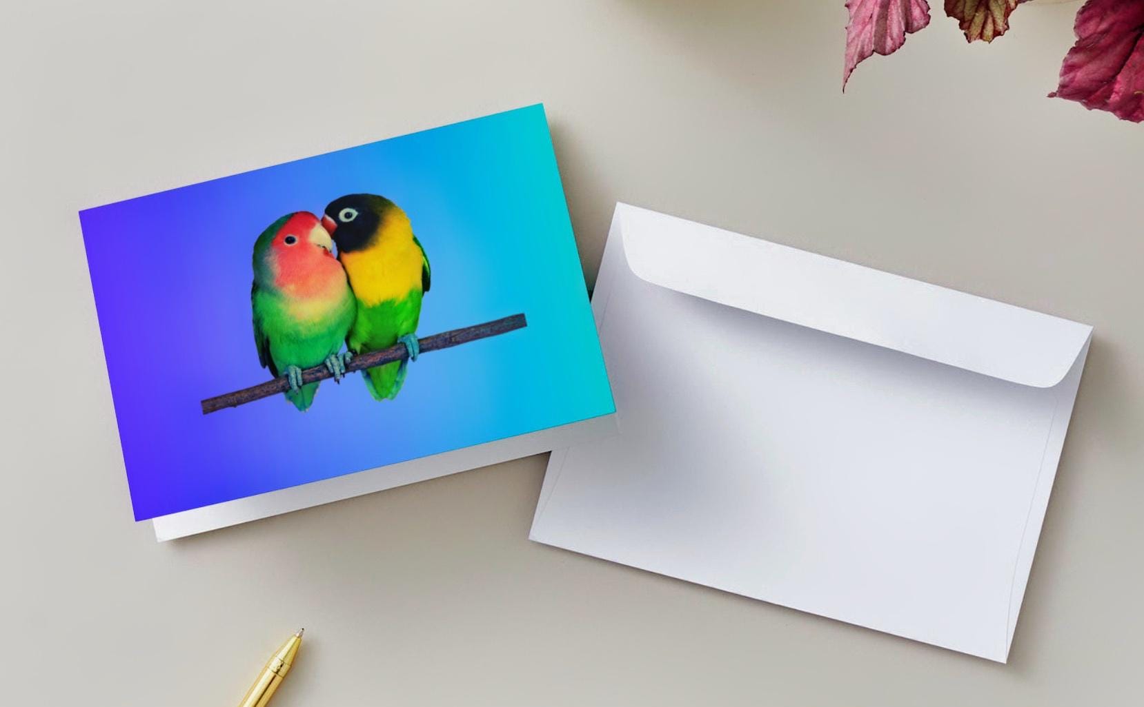 Love Birds Mate for Life anniversary card