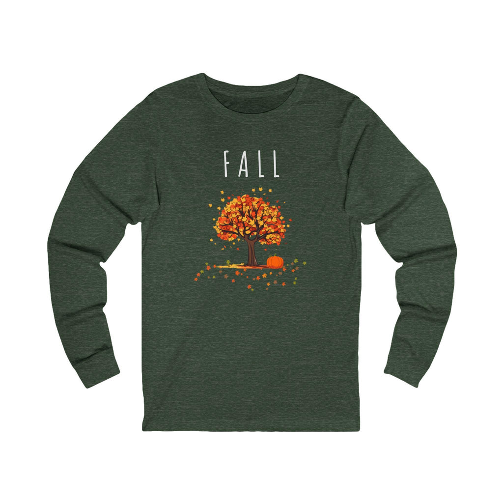 Colorful Autumn Long Sleeve Tee: Cozy Fall Vibes
