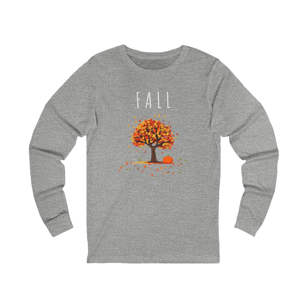Colorful Autumn Long Sleeve Tee: Cozy Fall Vibes