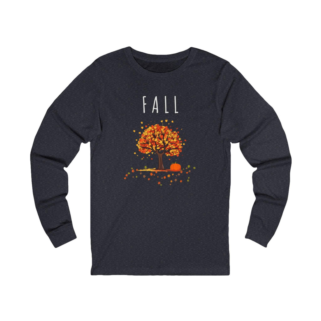 Colorful Autumn Long Sleeve Tee: Cozy Fall Vibes
