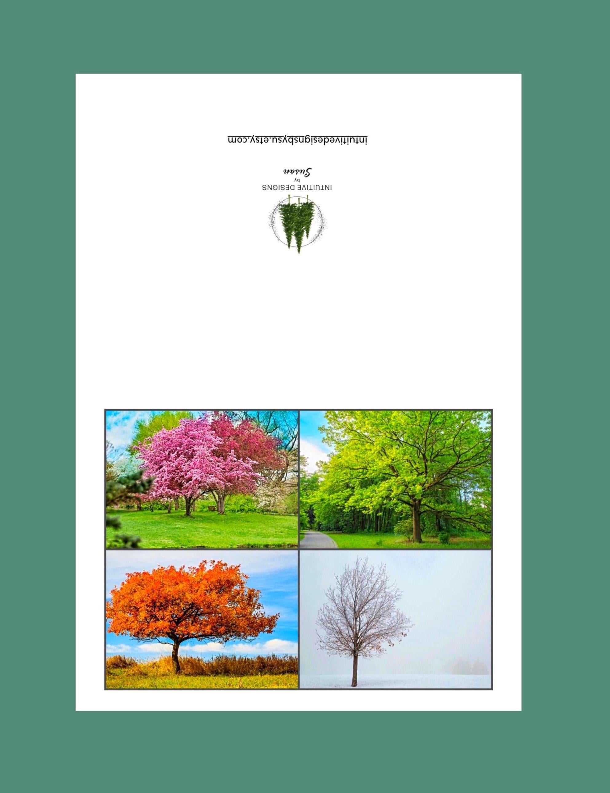 Through the Seasons Anniversary card