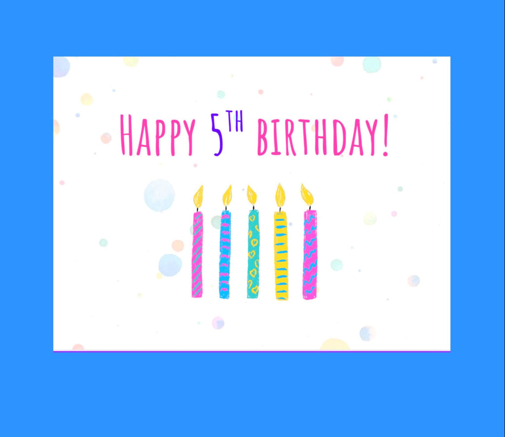 PERSONALIZE*  Child's Birthday Card
