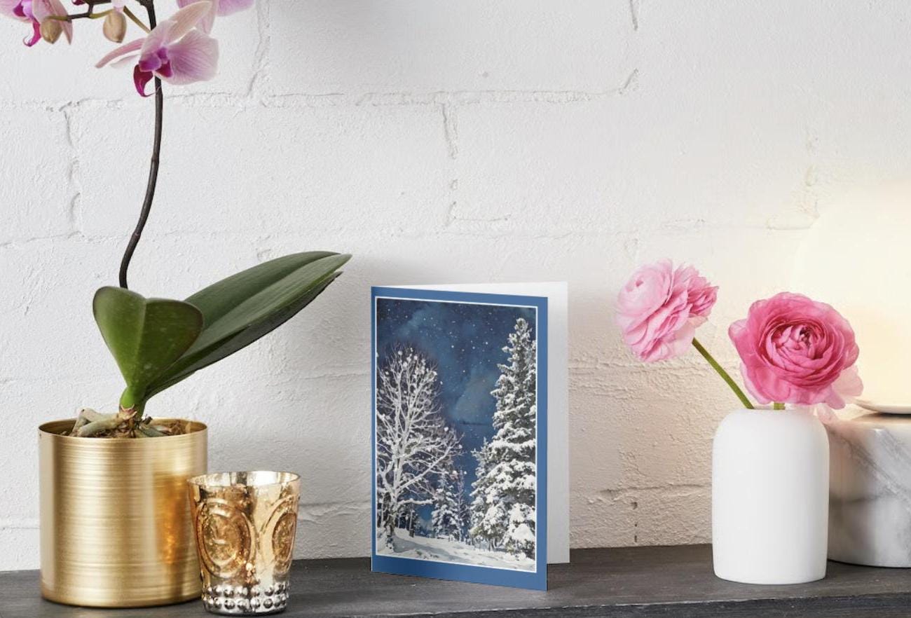 Estes Park, Colorado Holiday Greeting Card