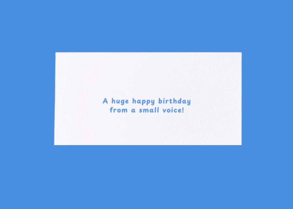 Bird and Blossom Birthday Card: Small Voice, Big Message