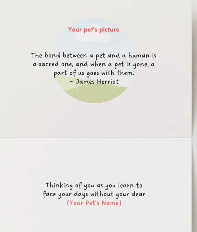 PERSONALIZE*  If Love Alone Could Have Kept You Here - Grieving the loss of a special pet