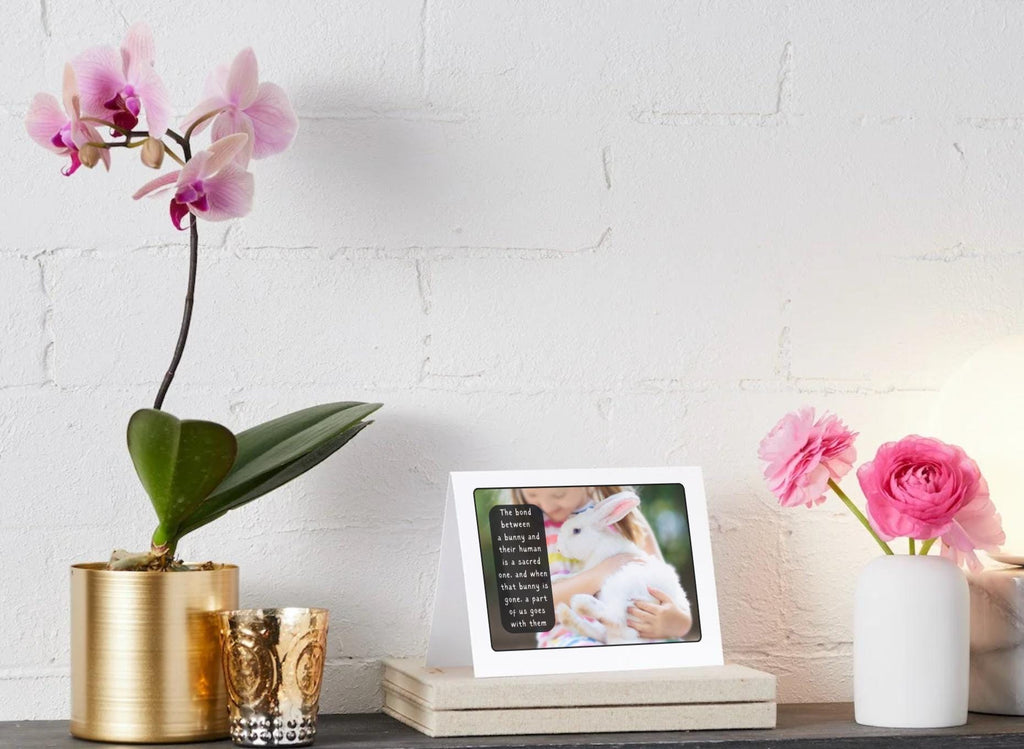 PERSONALIZE ** If love alone could have kept you here, bunny loss card