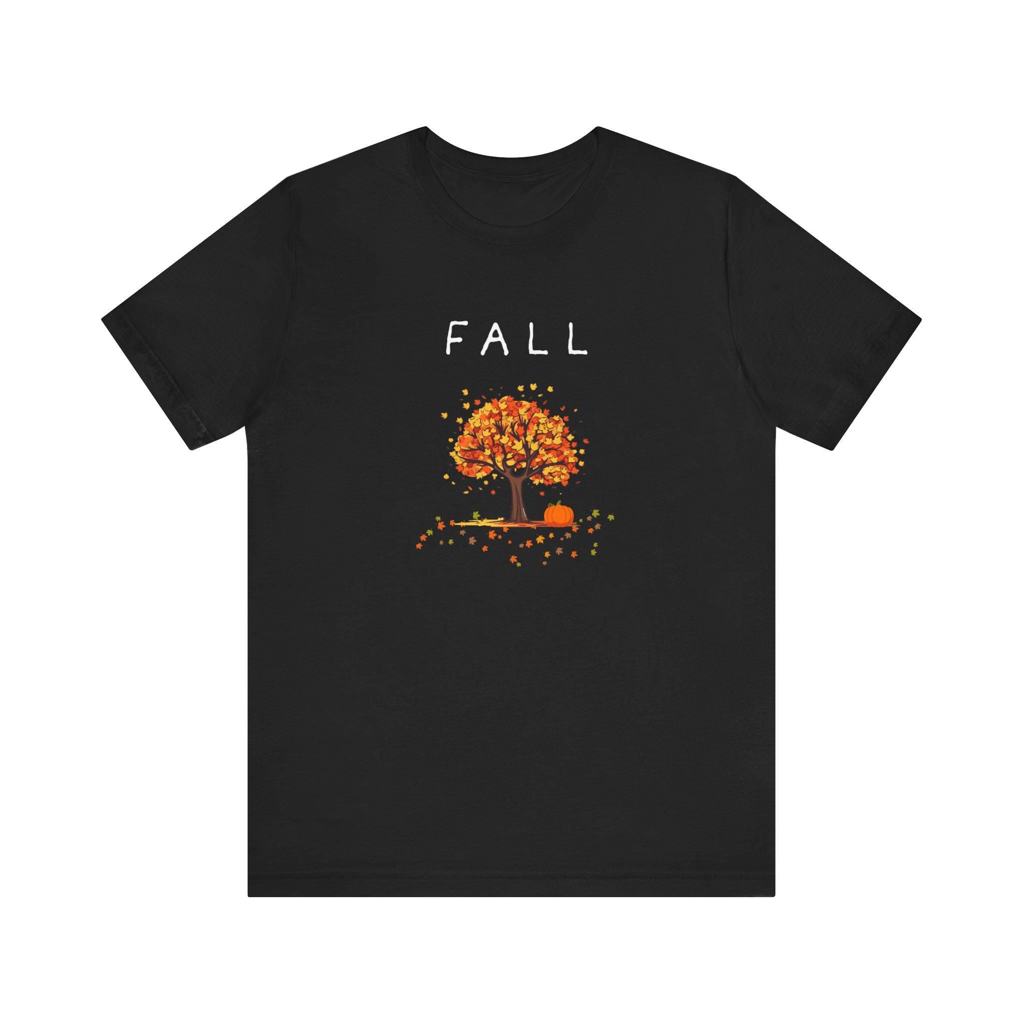 Fall Tree Graphic Tee: Unisex Cotton Short Sleeve Shirt