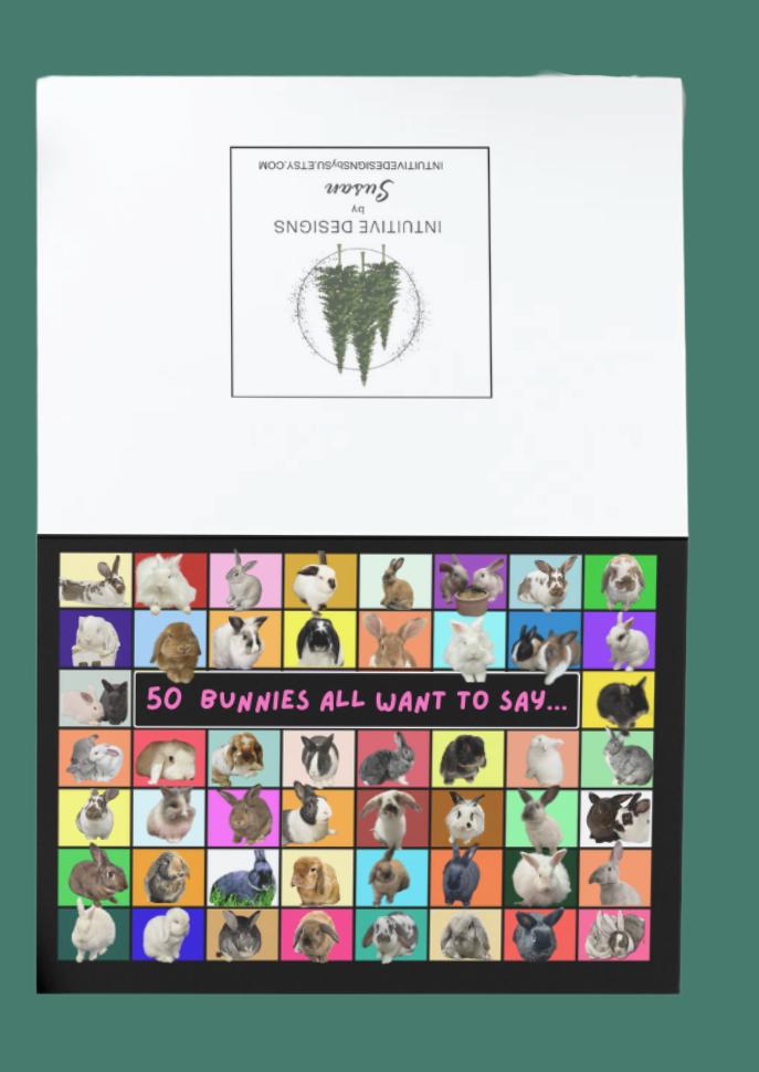 50 bunnies wishing you a happy birthday