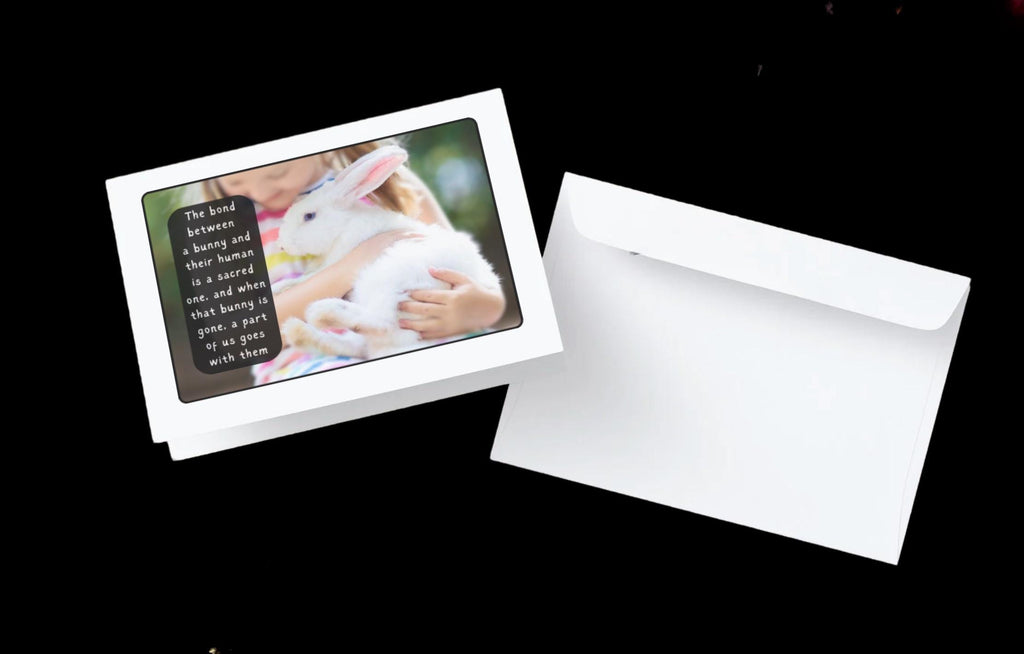 PERSONALIZE ** If love alone could have kept you here, bunny loss card