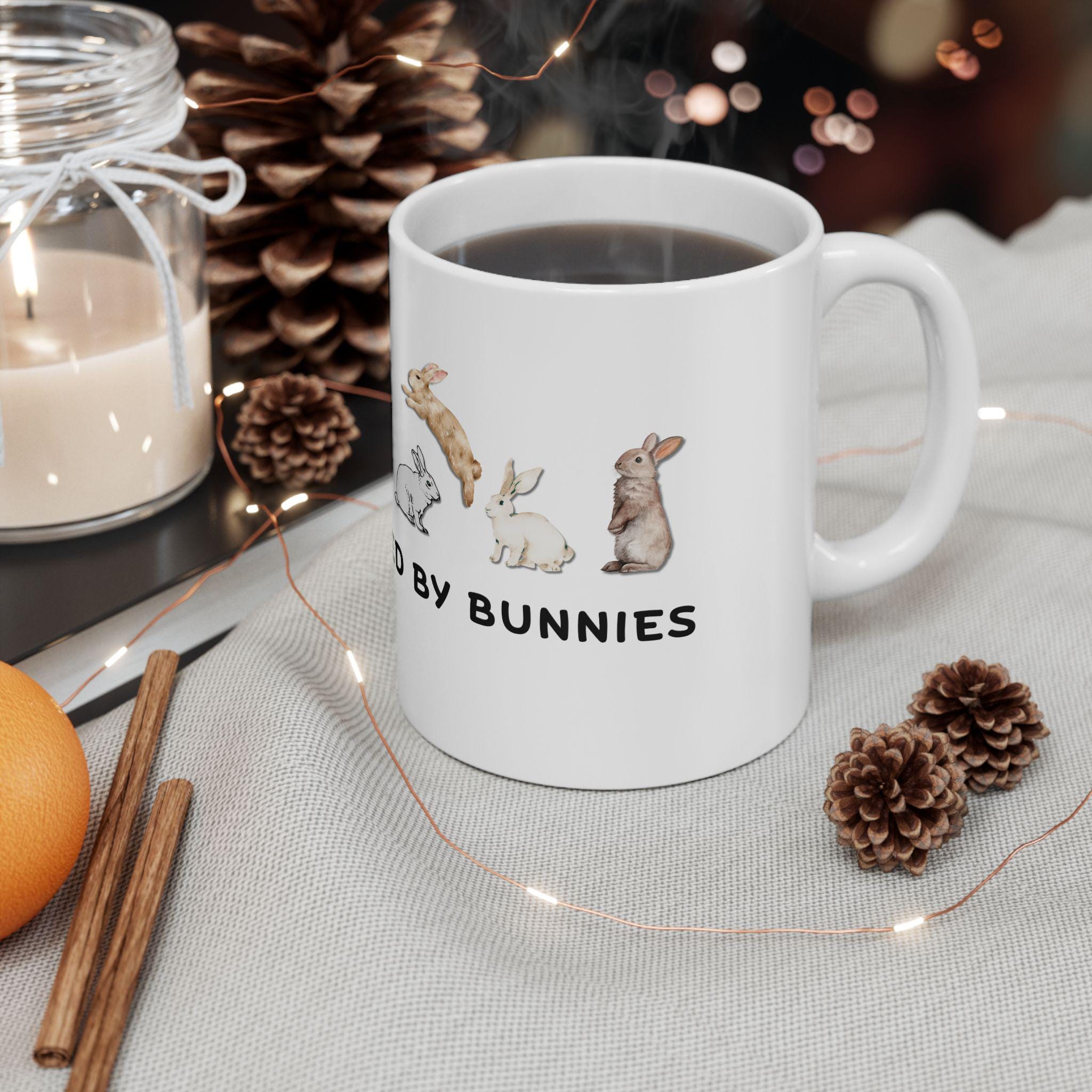 Charming Bunny Mug | Perfect Gift for Animal Lovers, Cute Home Decor, Coffee Tea Cup for Easter, Birthday, or Any Occasion