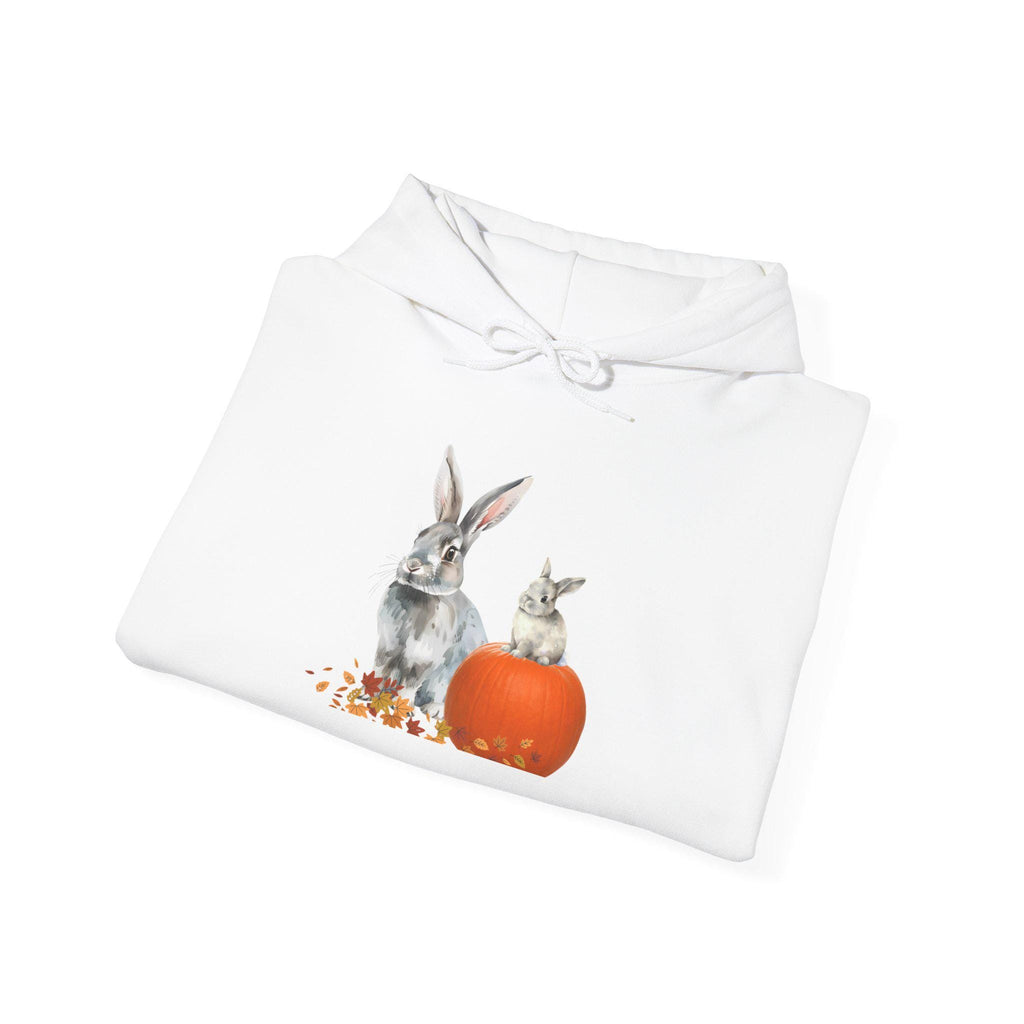 Mama Pumpkin Bunny and Baby Hoodie