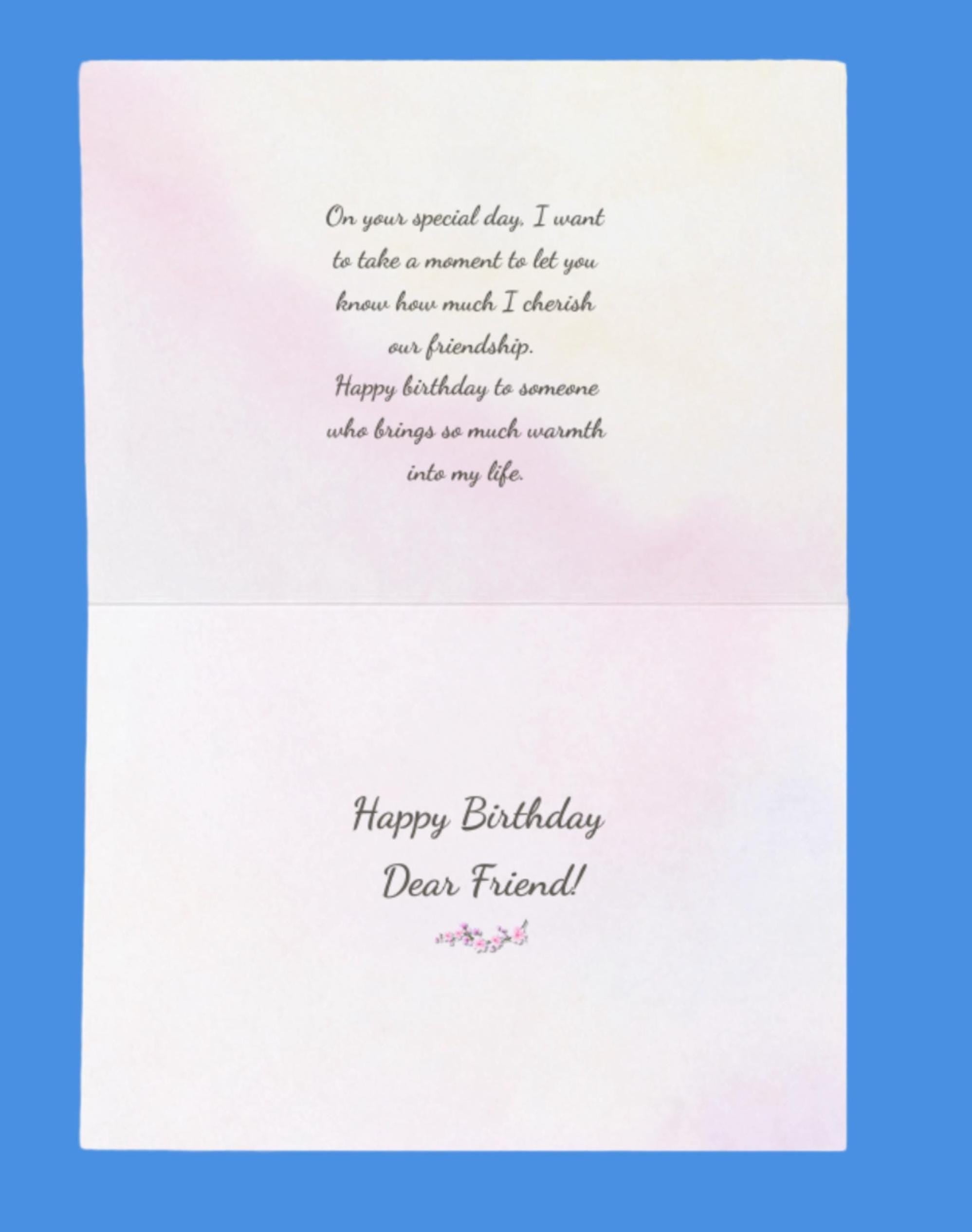 PERSONALIZE** Happy Birthday to a precious friendship