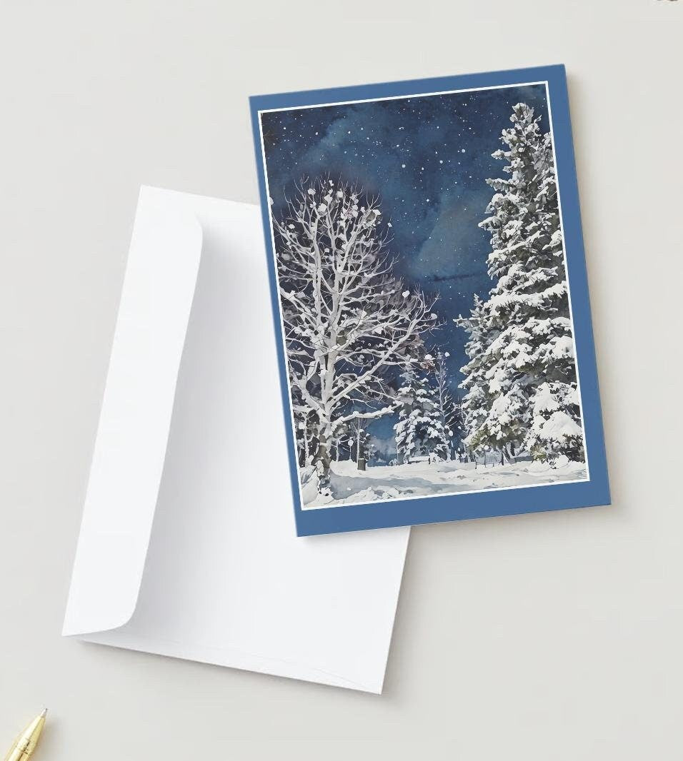 Estes Park, Colorado Holiday Greeting Card