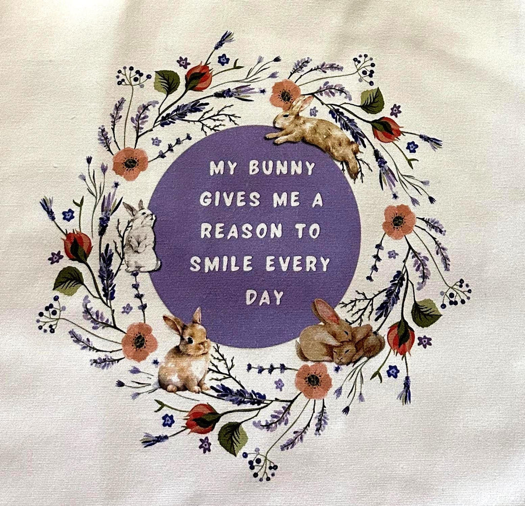 Certified Bunny Lover cloth tote bag