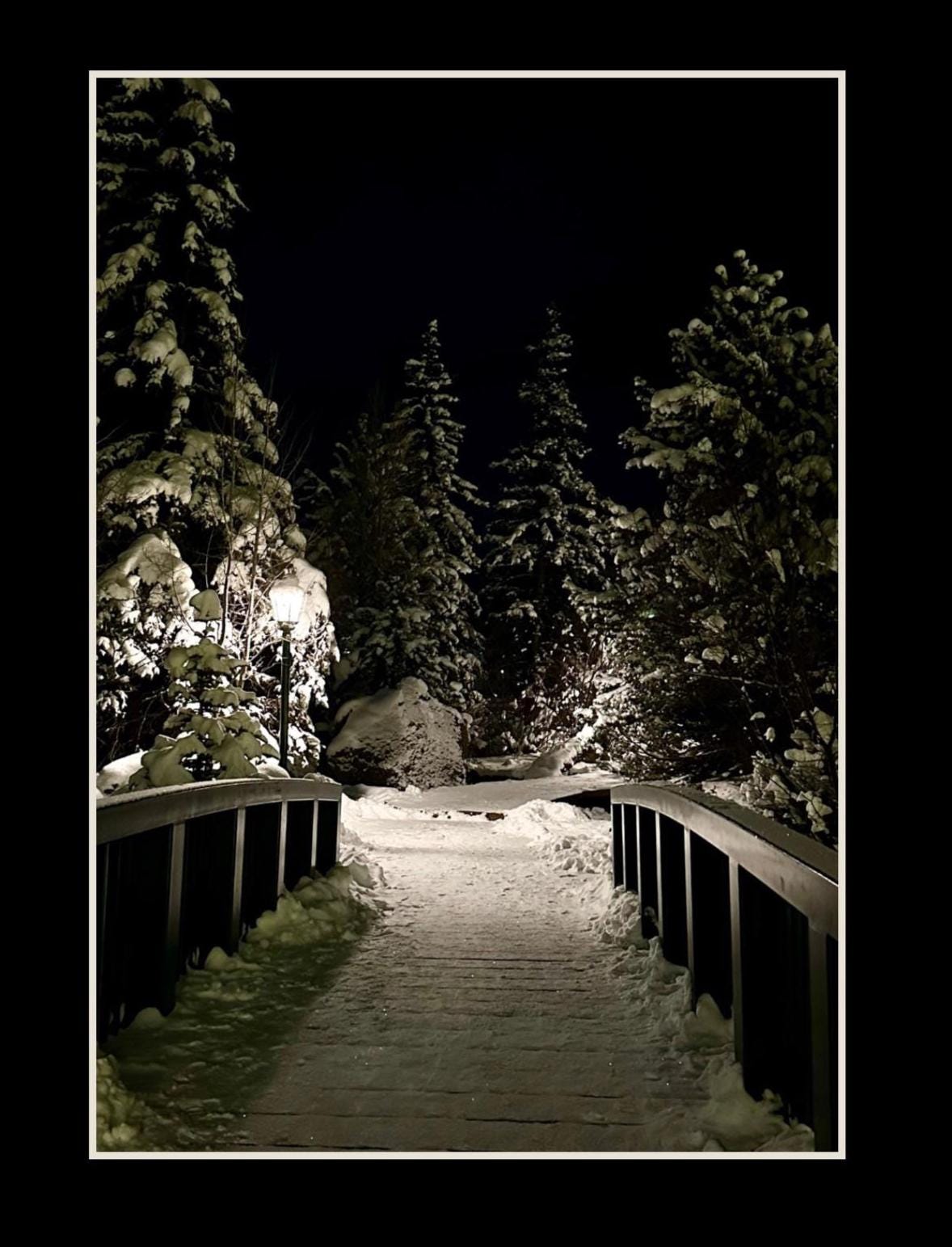 Estes Park, Colorado Winter scene notecards