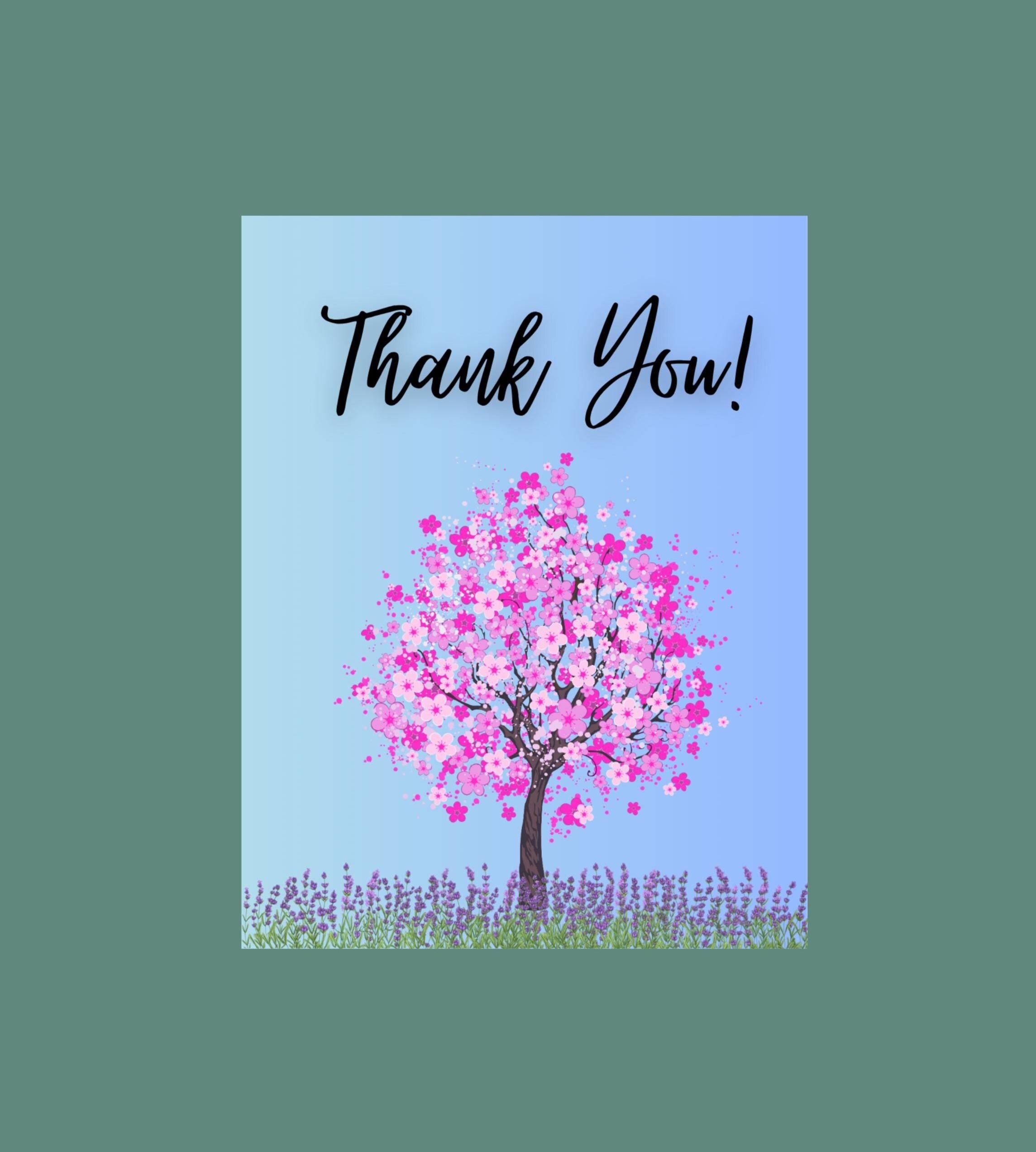 Pink Tree Thank You