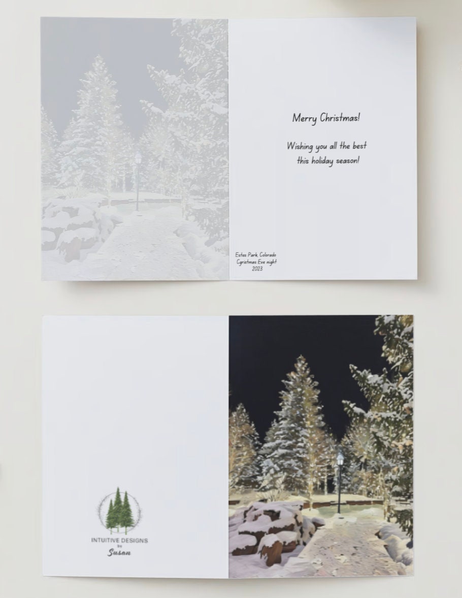 Estes Park, Colorado Holiday Greeting Card