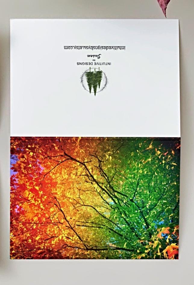 Seasons anniversary card