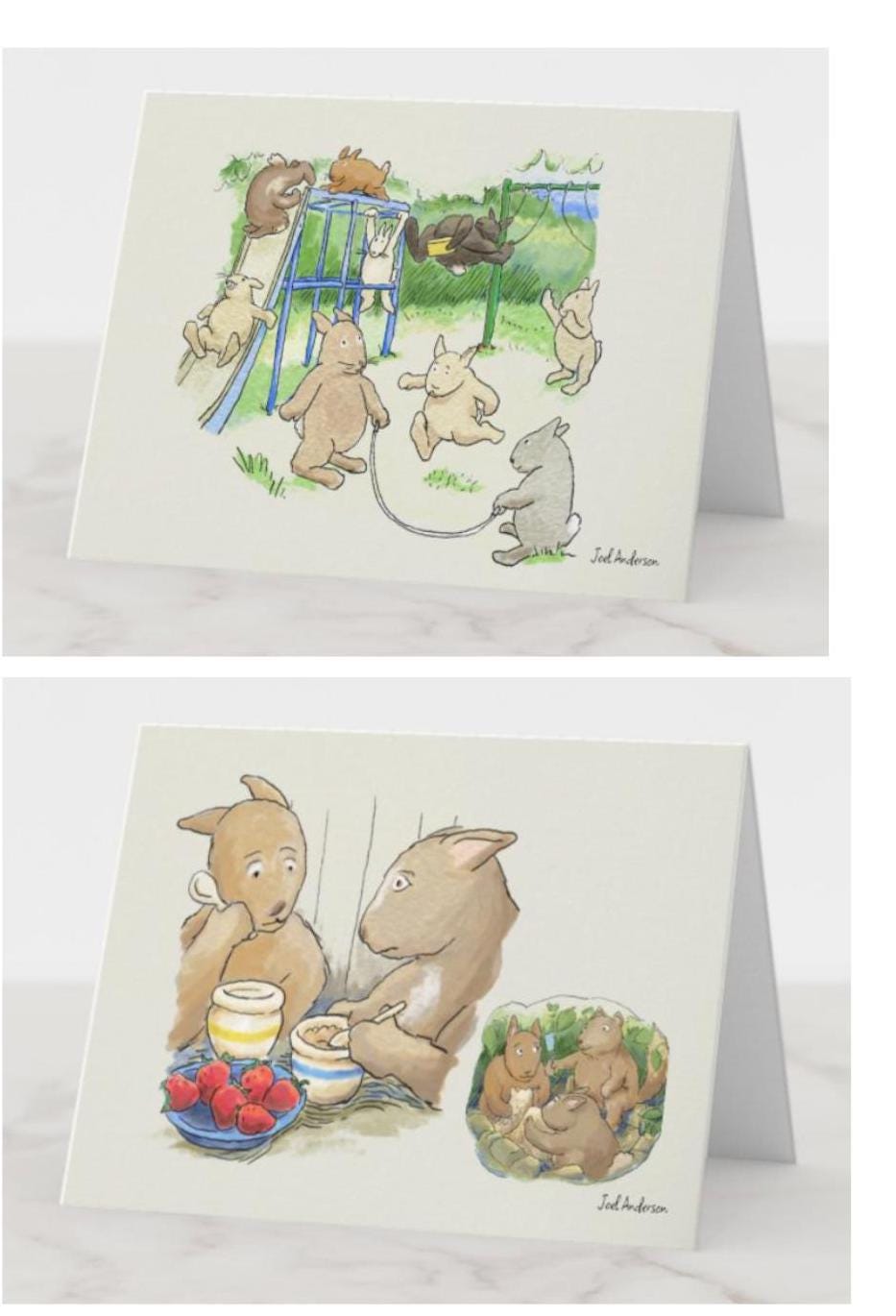 Bunny Notecards, assorted