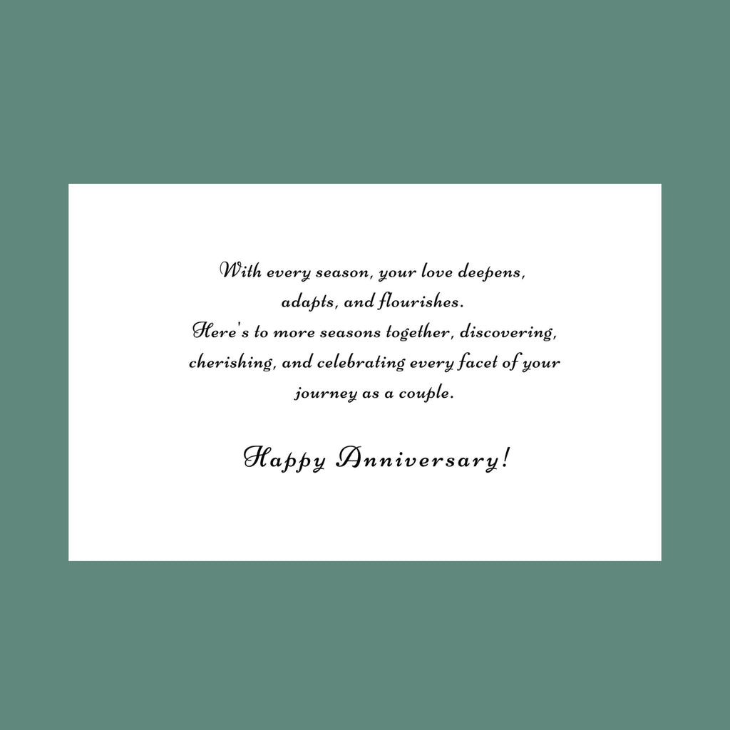Through the Seasons Anniversary card