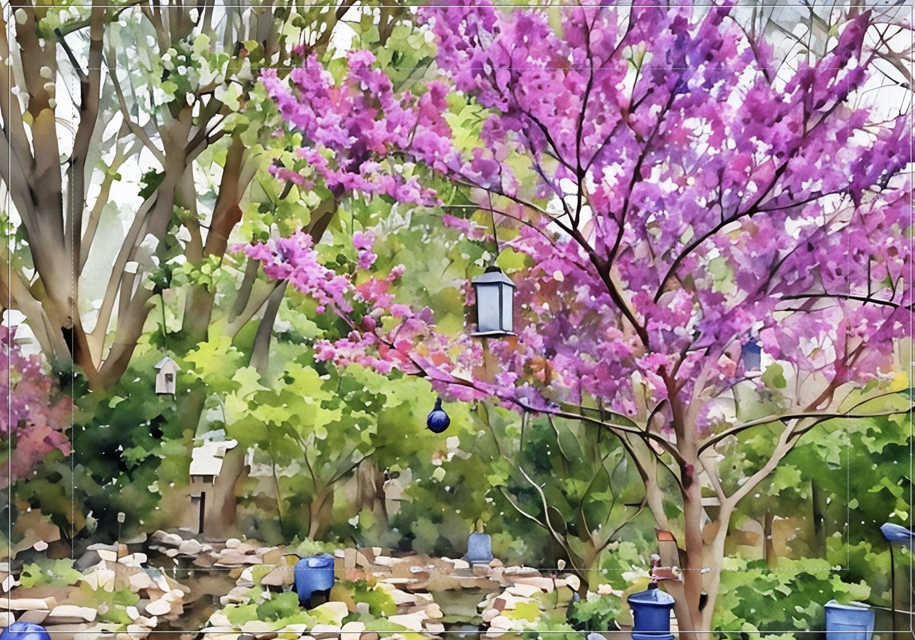 Spring tree in blossom