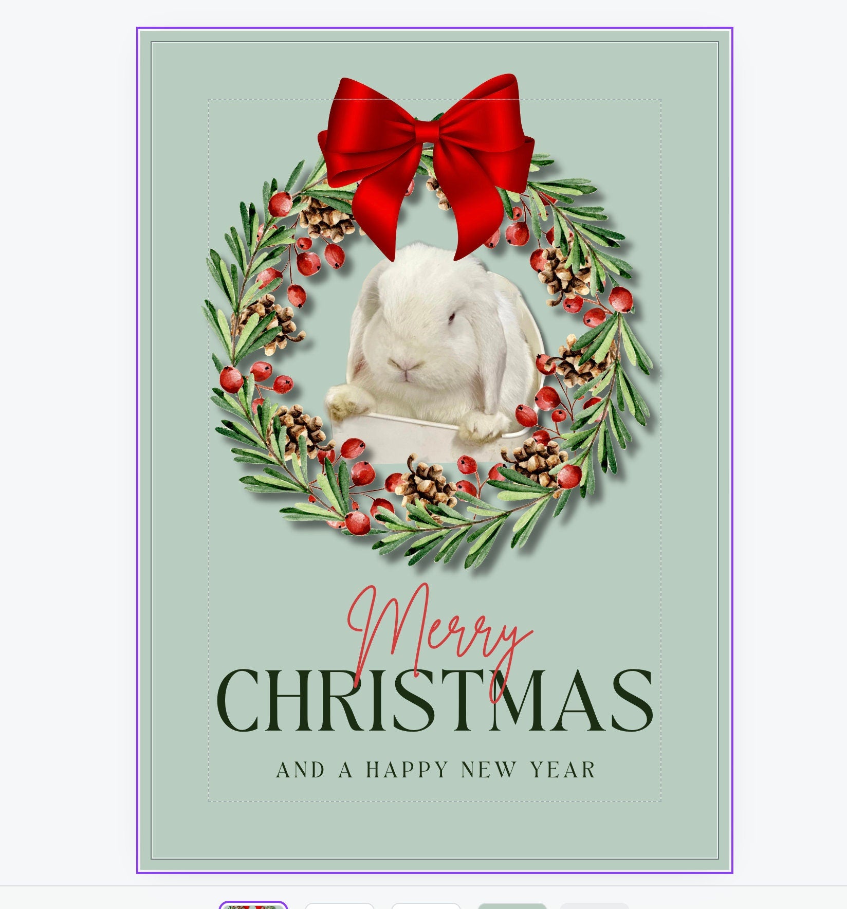 Merry Christmas Bunny