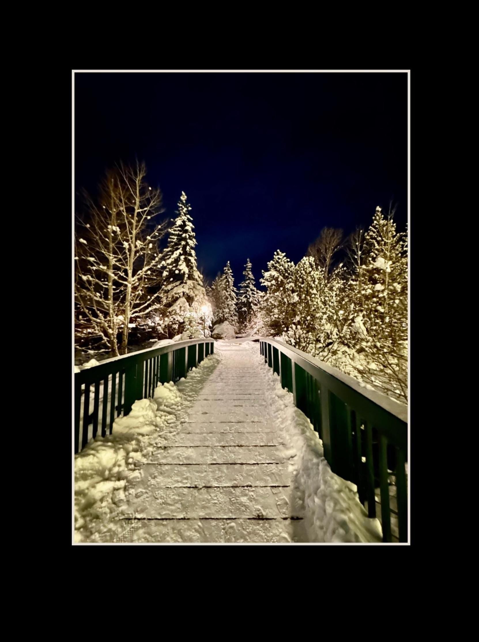 Estes Park, Colorado Winter scene notecards