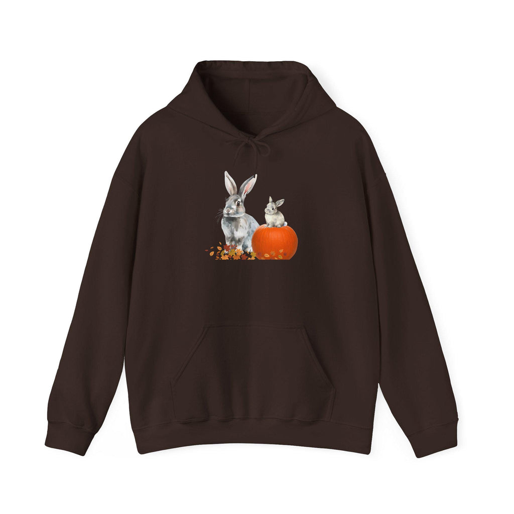 Mama Pumpkin Bunny and Baby Hoodie