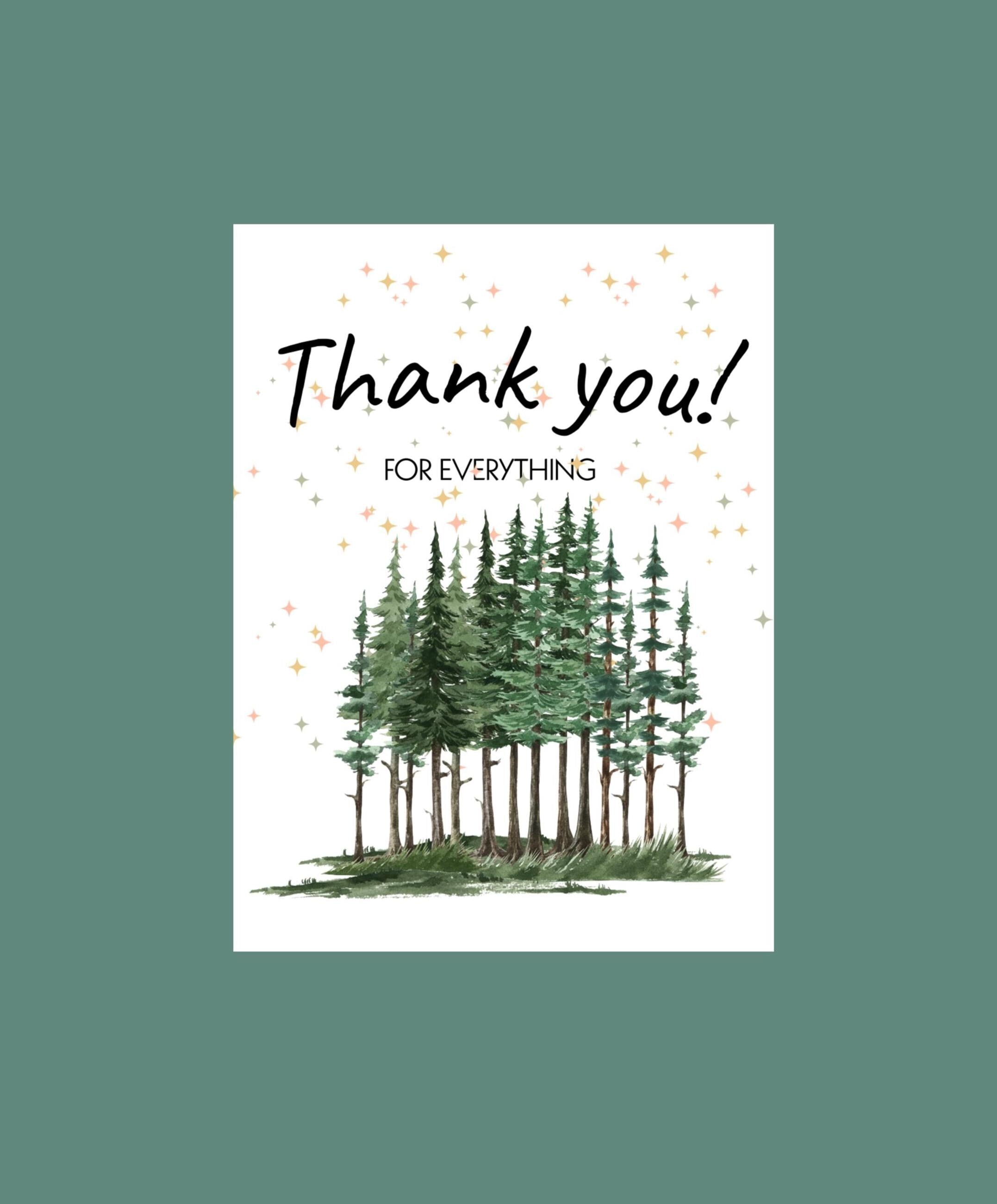 Stand of Trees Thank You