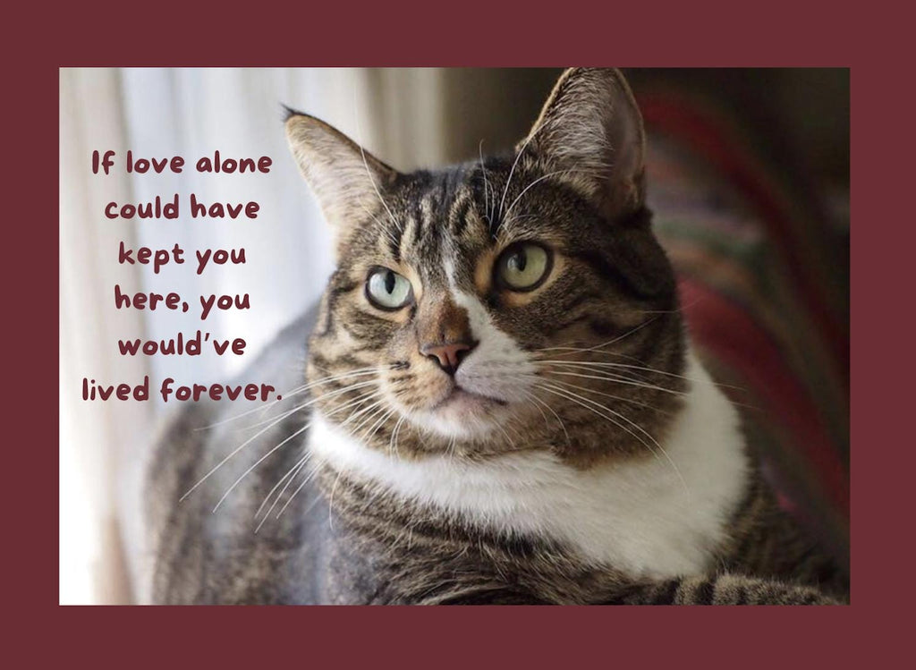 PERSONALIZE PET LOSS If Love Alone Could Have Kept You Here - Grieving the loss of a special pet