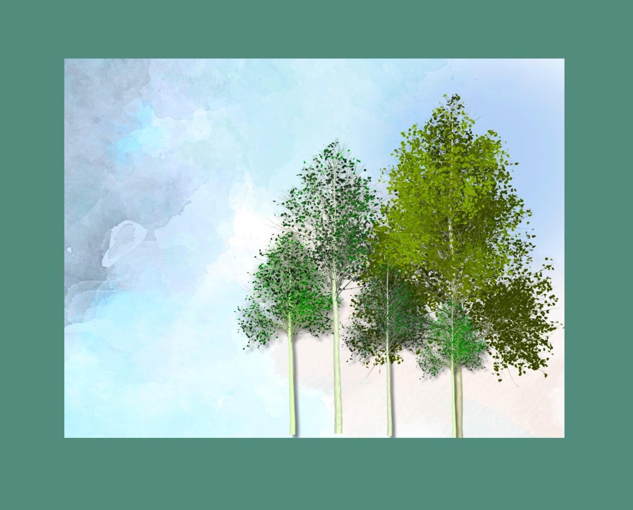 Variety Pack (9) of Water Color  Notecards