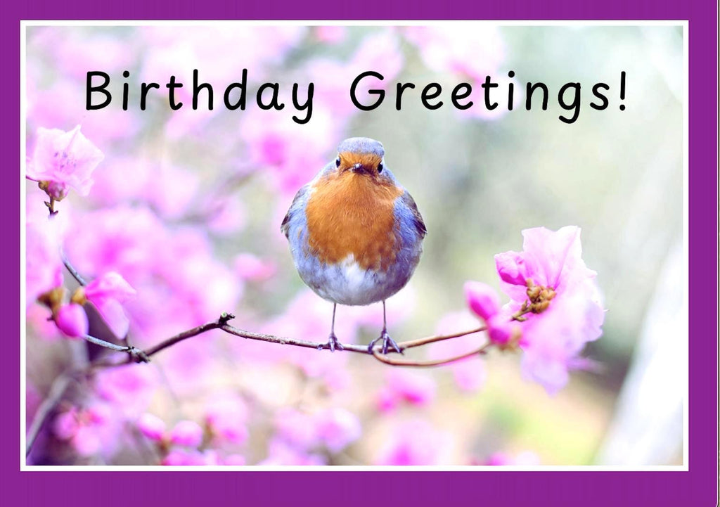 Bird and Blossom Birthday Card: Small Voice, Big Message