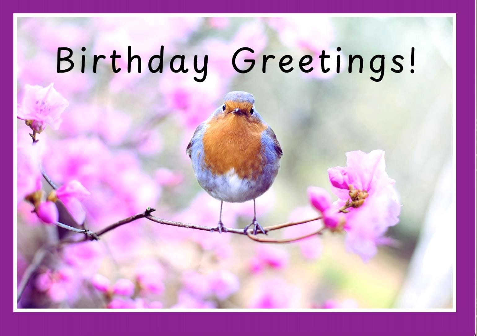 Bird and Blossom Birthday Card: Small Voice, Big Message