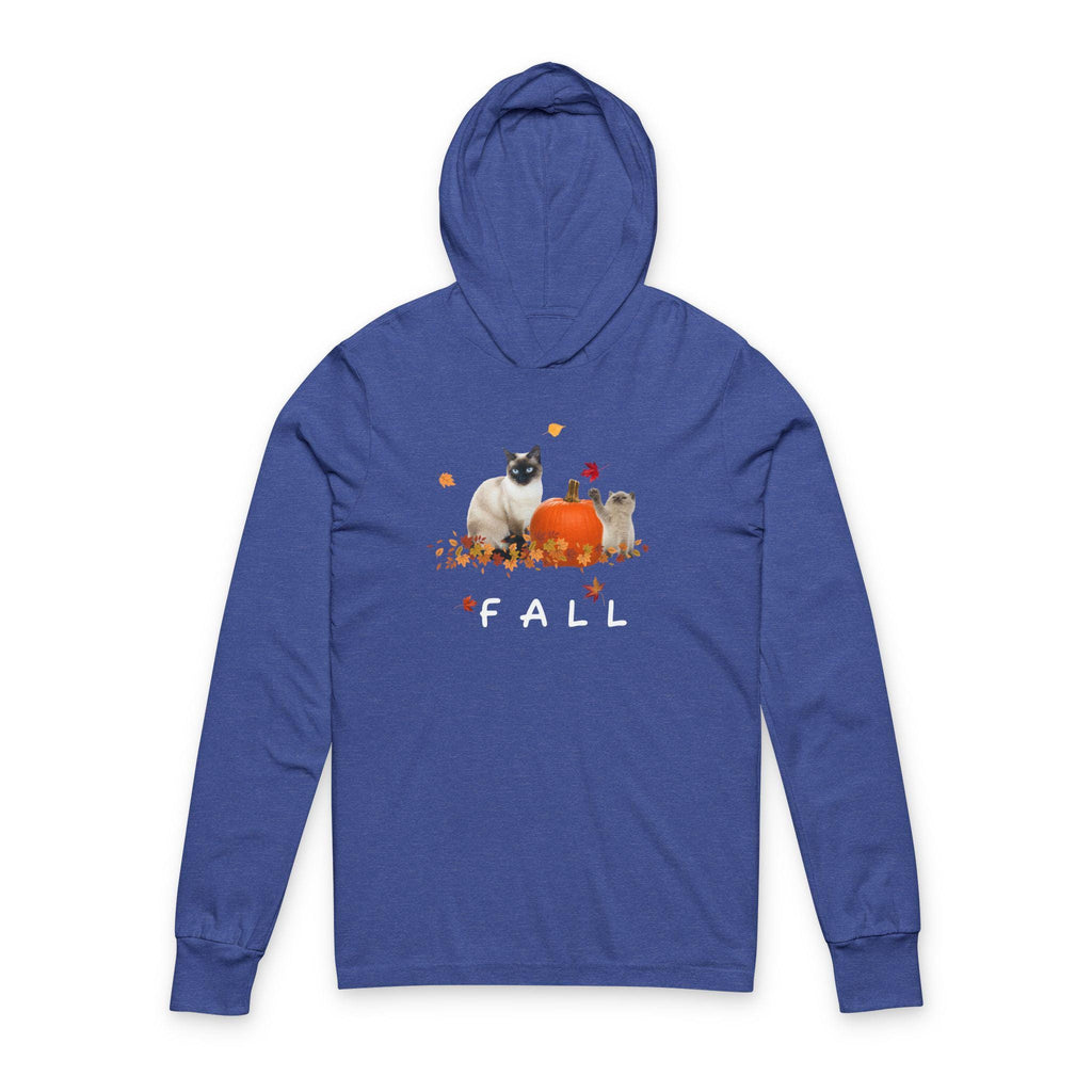Cozy Cat-Themed Hoodie with Pumpkin Design