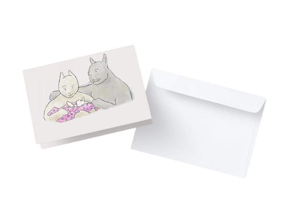 Bunny Notecards, assorted