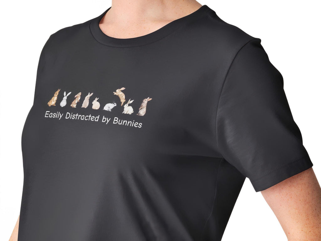 Easily Distracted by Bunnies t-shirt