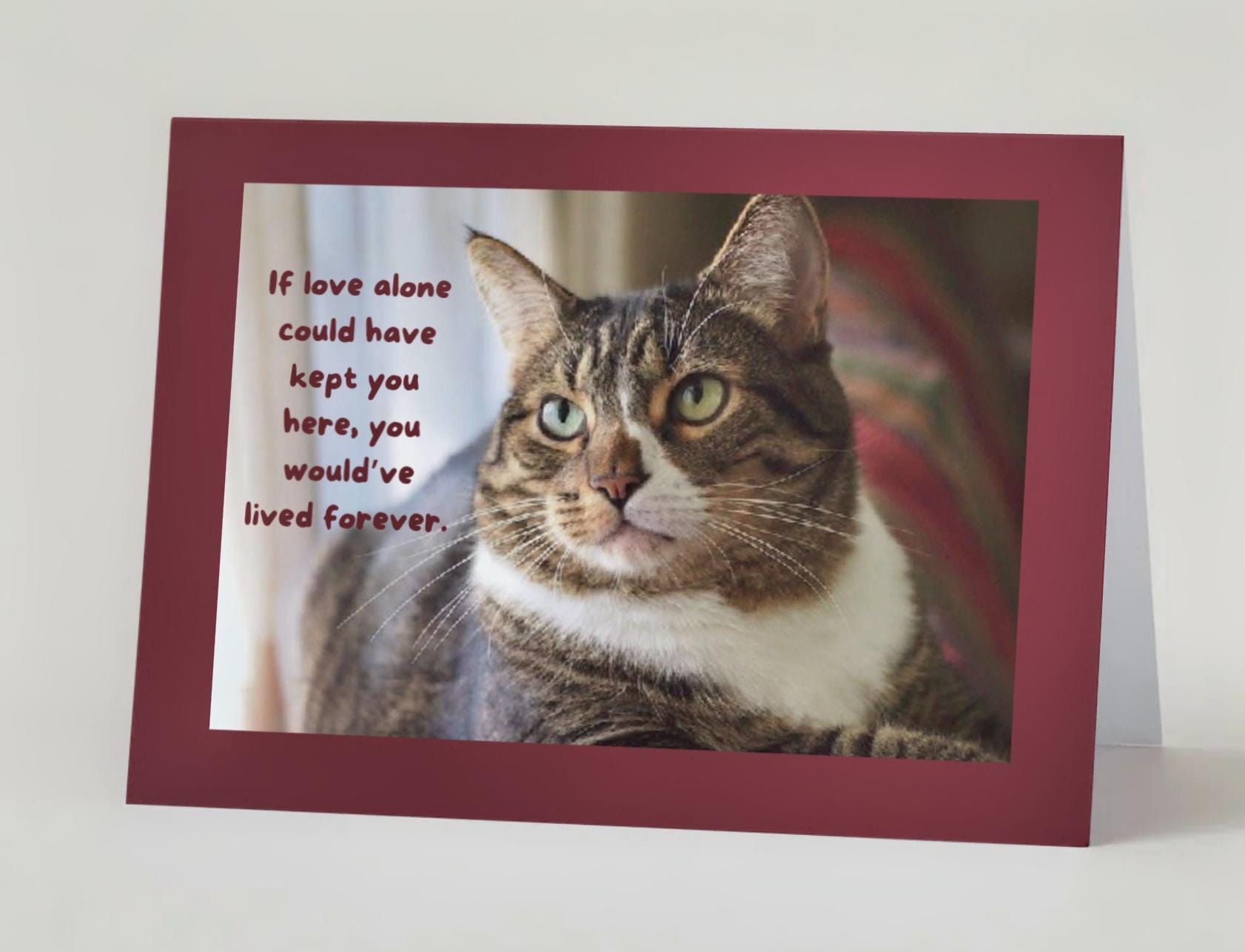 PERSONALIZE PET LOSS If Love Alone Could Have Kept You Here - Grieving the loss of a special pet