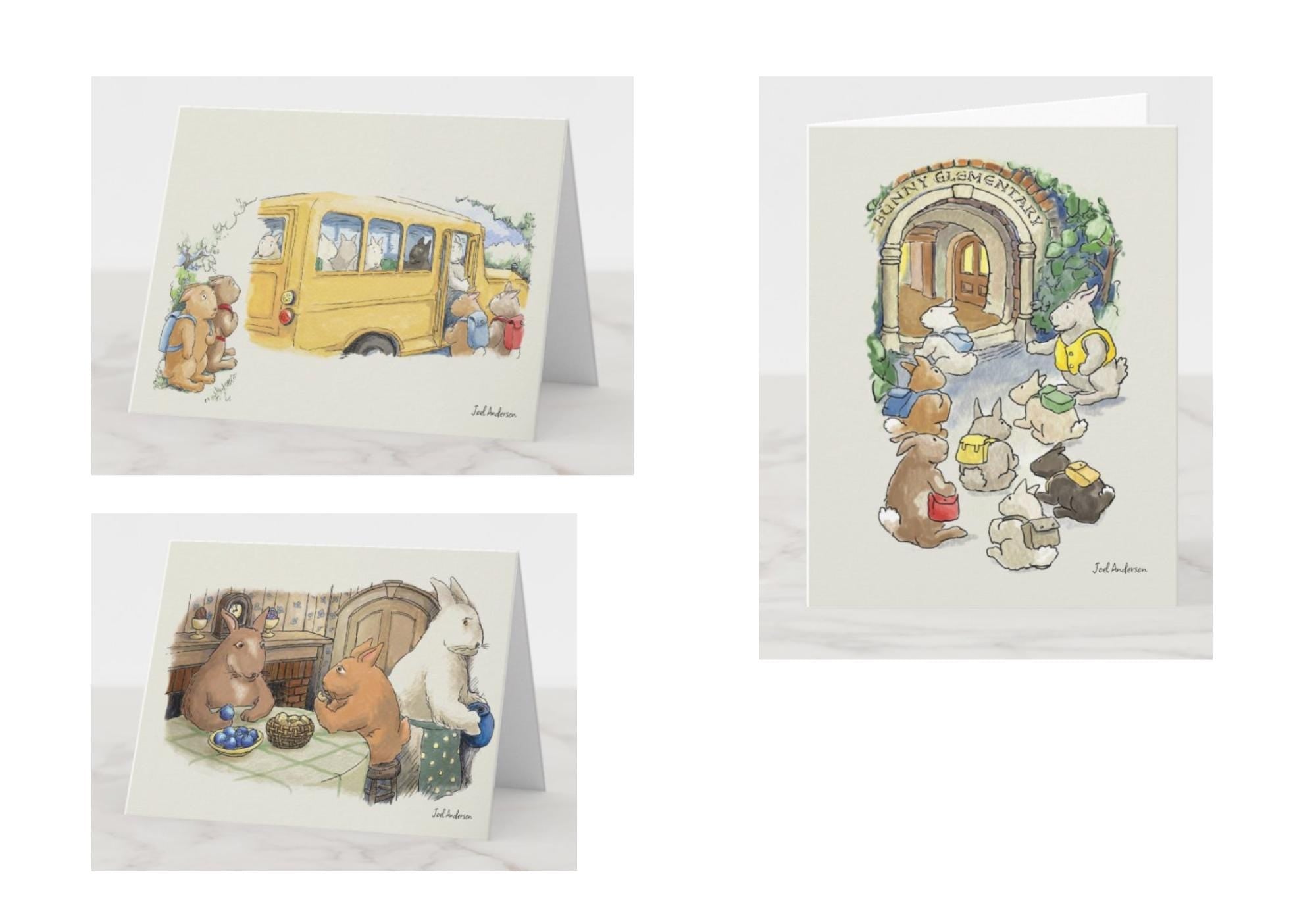 Bunny Notecards, assorted