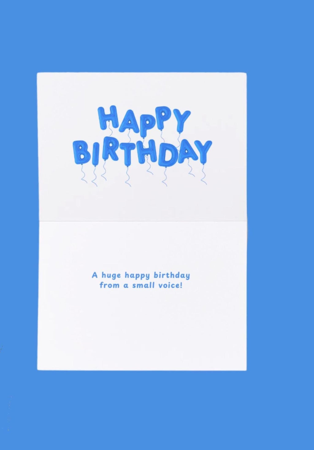 Bird and Blossom Birthday Card: Small Voice, Big Message