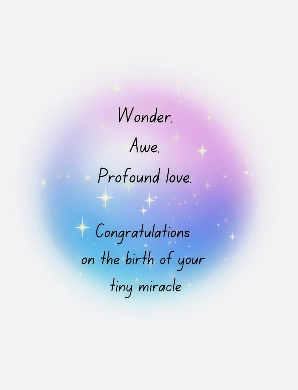 New Mother Greeting Card: Sleeping Newborn Art