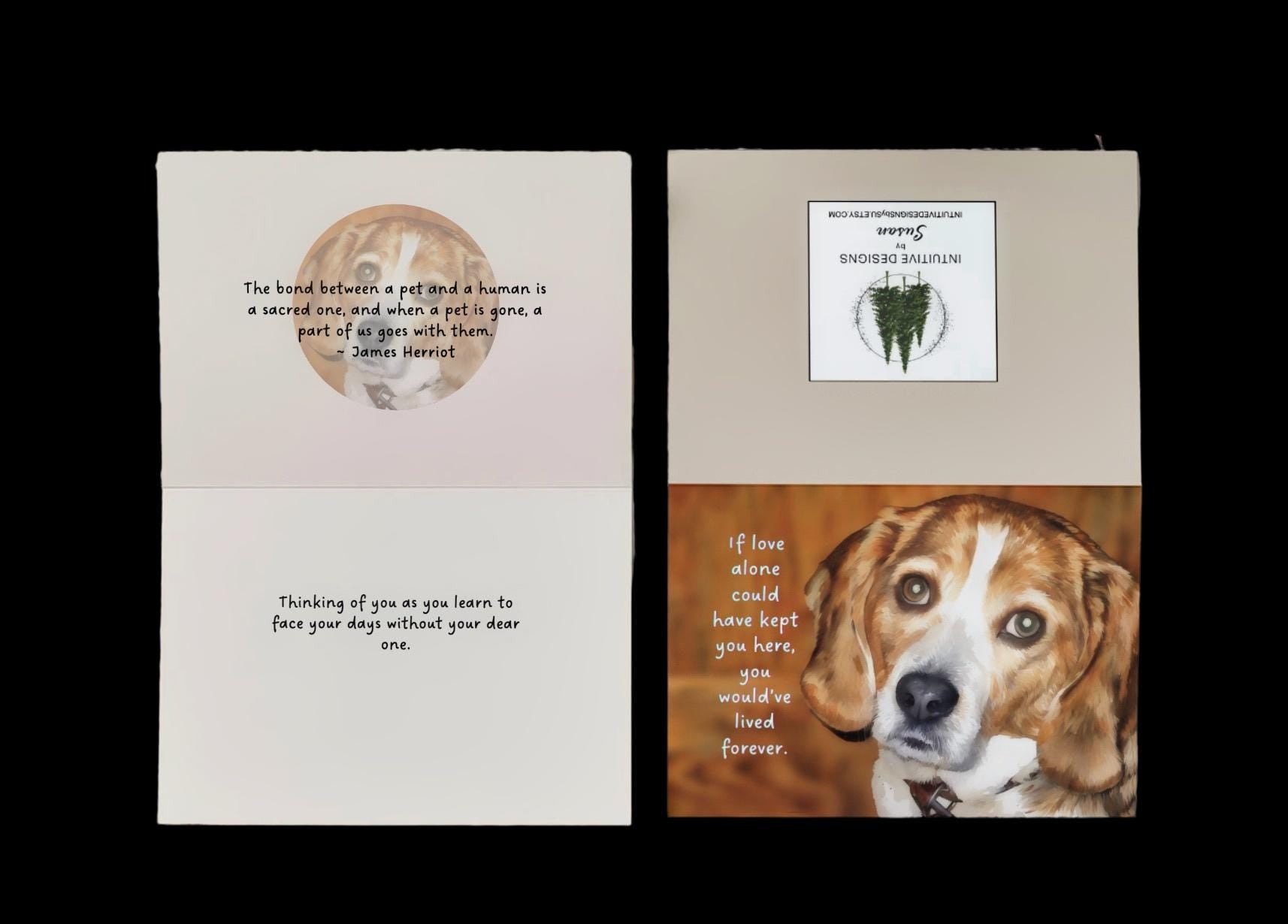 PERSONALIZE*  If Love Alone Could Have Kept You Here - Grieving the loss of a special pet