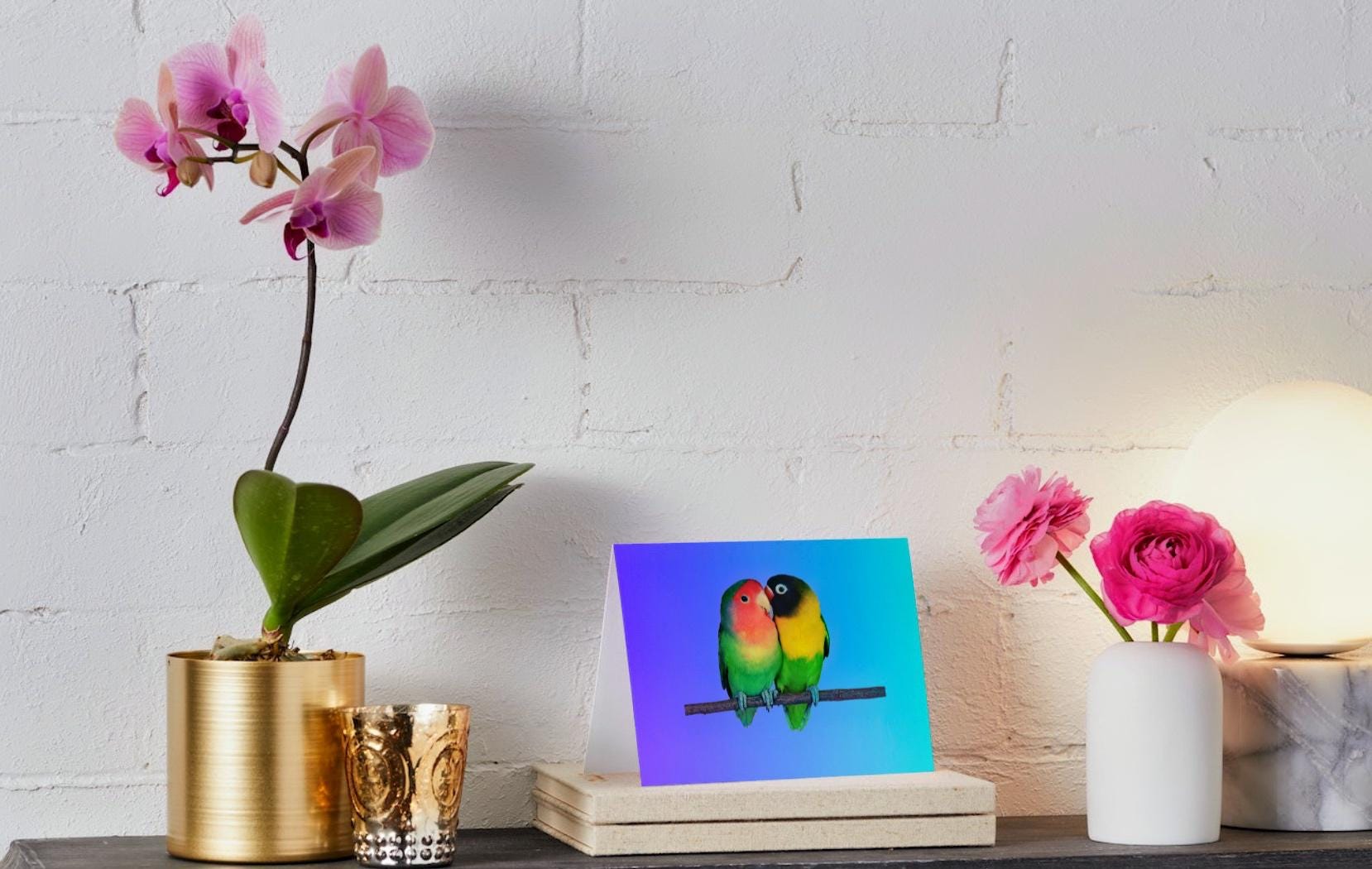 Love Birds Mate for Life anniversary card