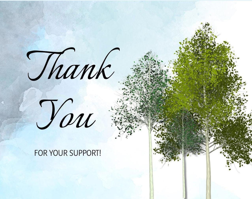 Among the Trees Thank You