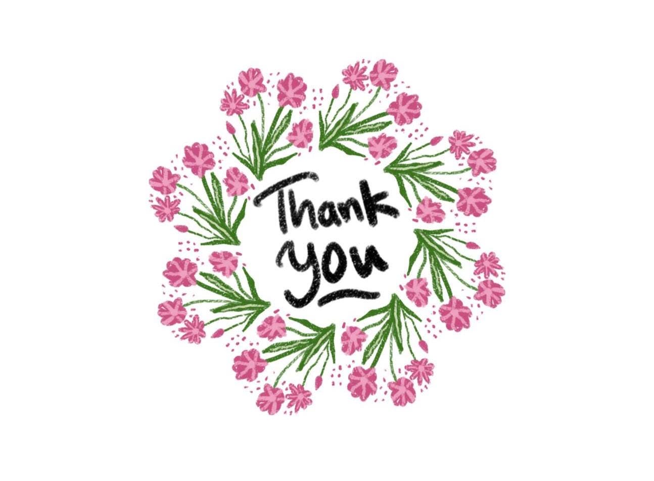 Flowery Thank You
