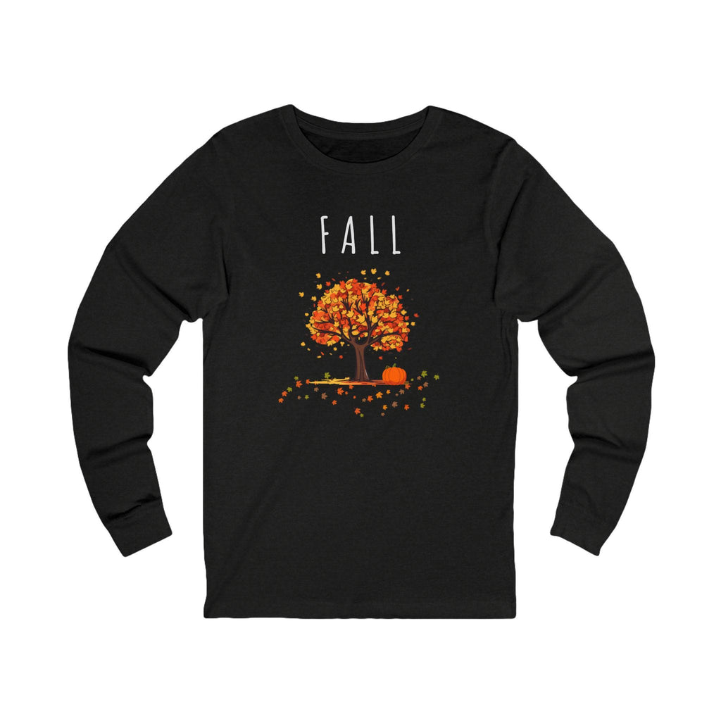 Colorful Autumn Long Sleeve Tee: Cozy Fall Vibes
