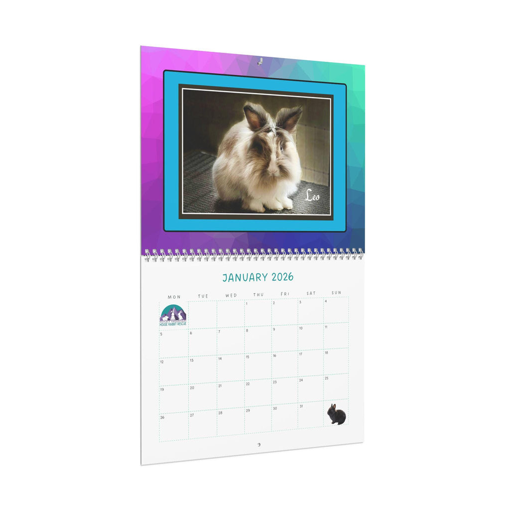 Real Bunnies 2026 Wall Calendar: Photos of Rescue Bunnies in their environment.