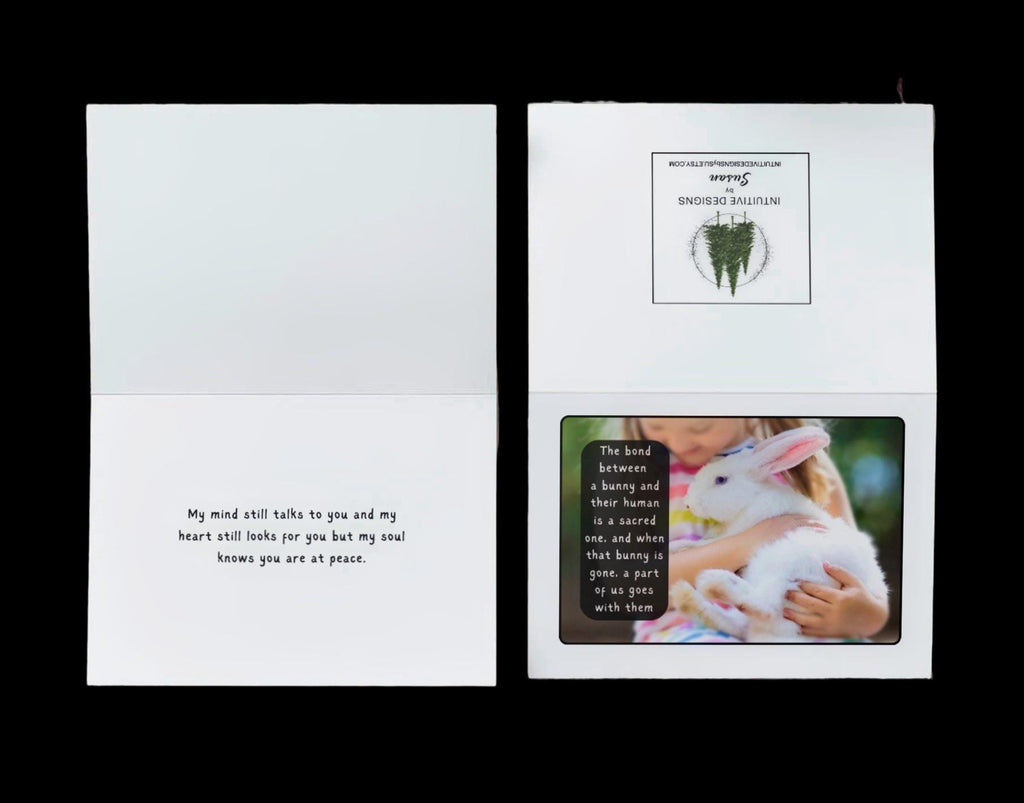 PERSONALIZE ** If love alone could have kept you here, bunny loss card