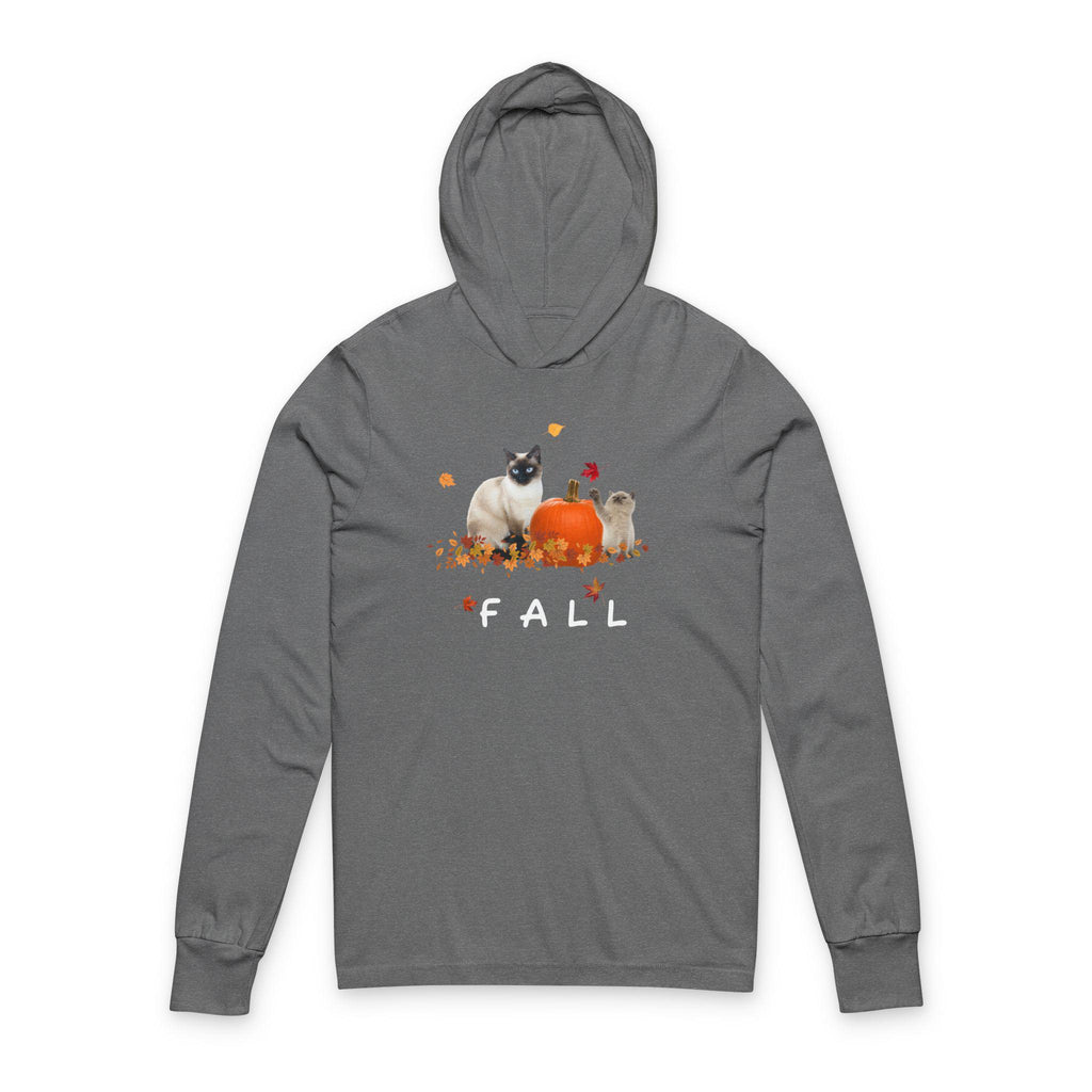 Cozy Cat-Themed Hoodie with Pumpkin Design