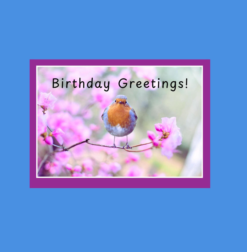 Bird and Blossom Birthday Card: Small Voice, Big Message
